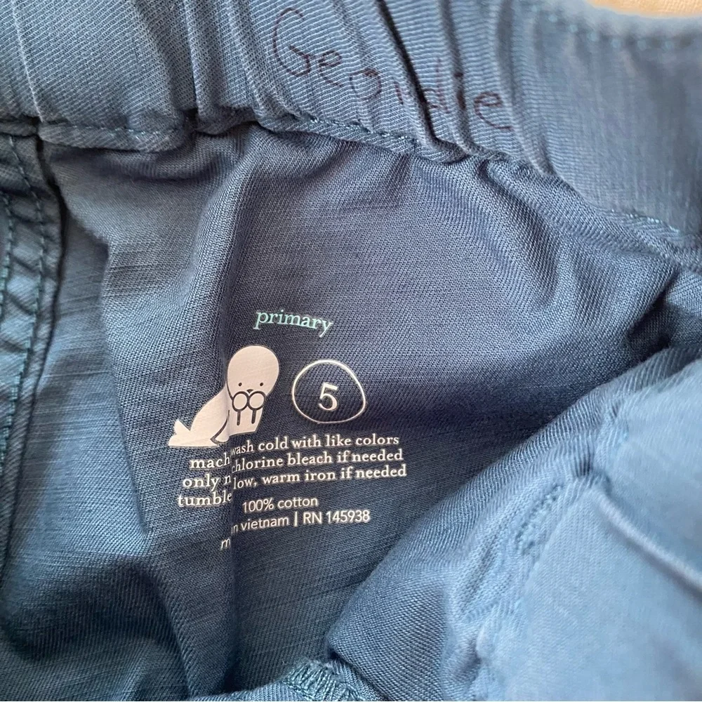PRIMARY Pants Relaxed Painter Drawstring Work Cotton Canvass Blue Jeans Cargo